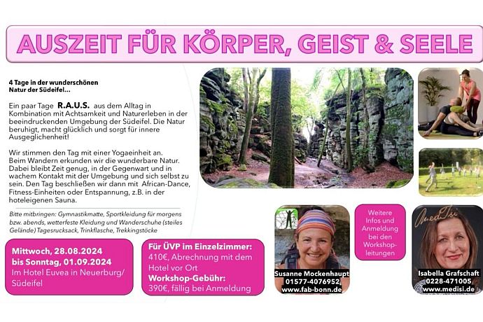 Auszeit für Körper und Geist